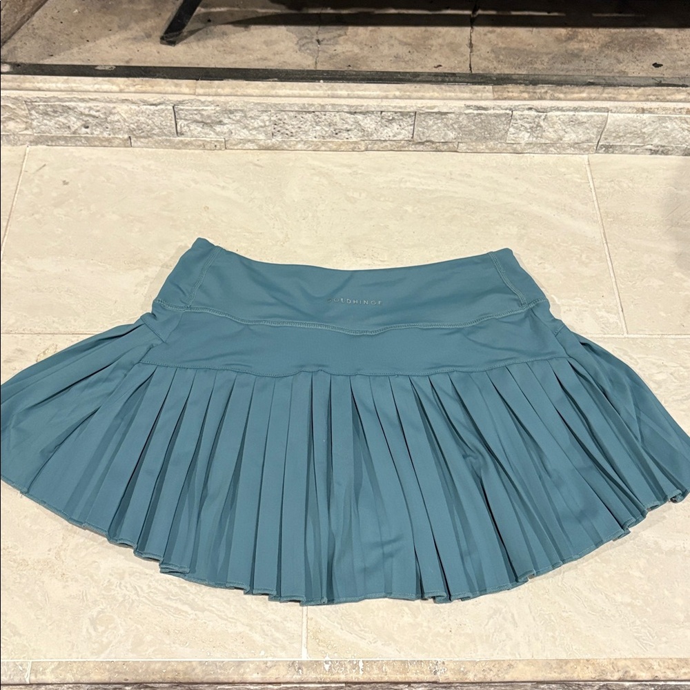NWOT Gold Hinge Skort